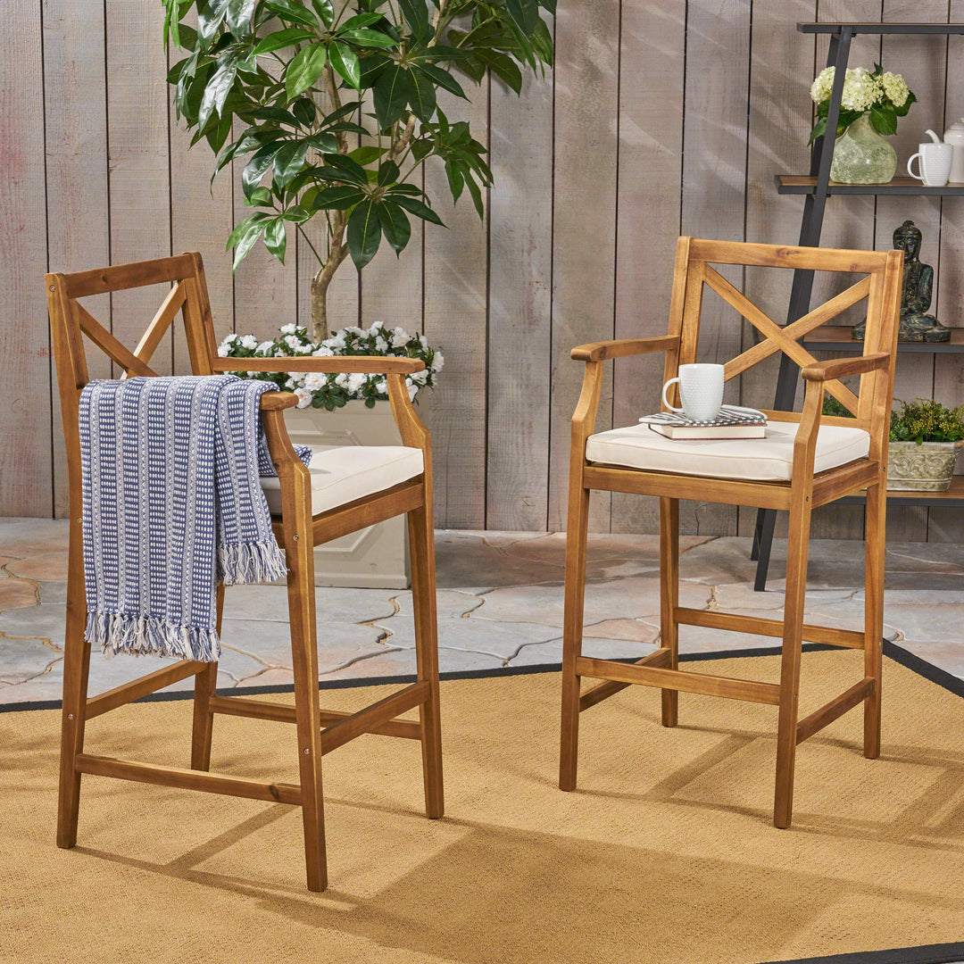 Great Deal Furniture Christopher Knight Home Logan Outdoor Acacia Wood Teak - Diamond Home USA