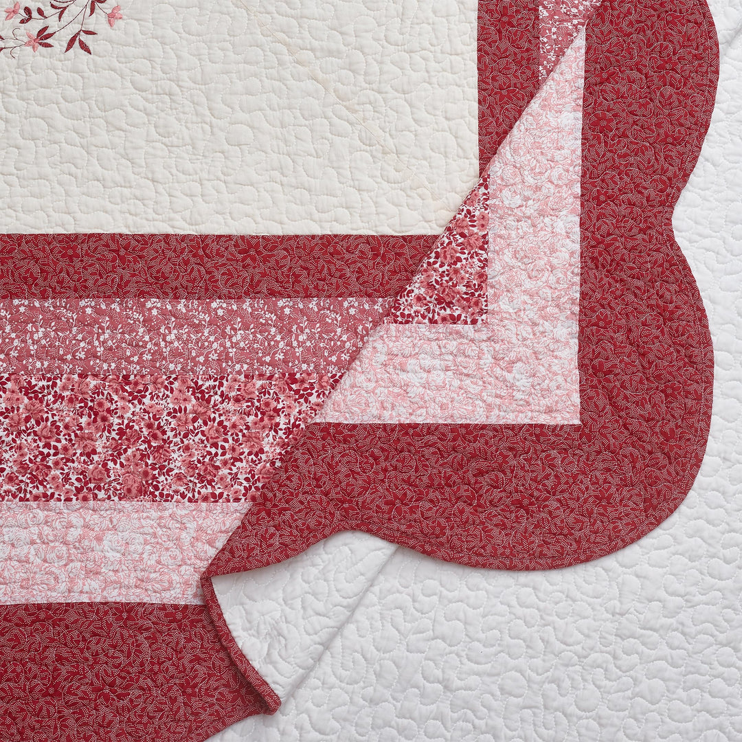 MODERN HEIRLOOM Caroline Embroidered Quilted Bedspread - Lightweight - Diamond Home USA