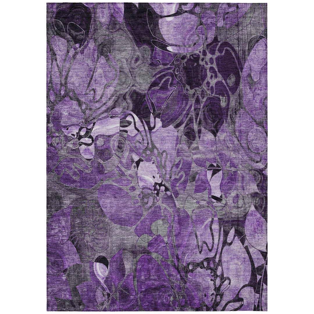Addison Rugs Chantille ACN558 Purple 8' x 10 Indoor Outdoor Area Rug Stain 8' x 10' - Purple