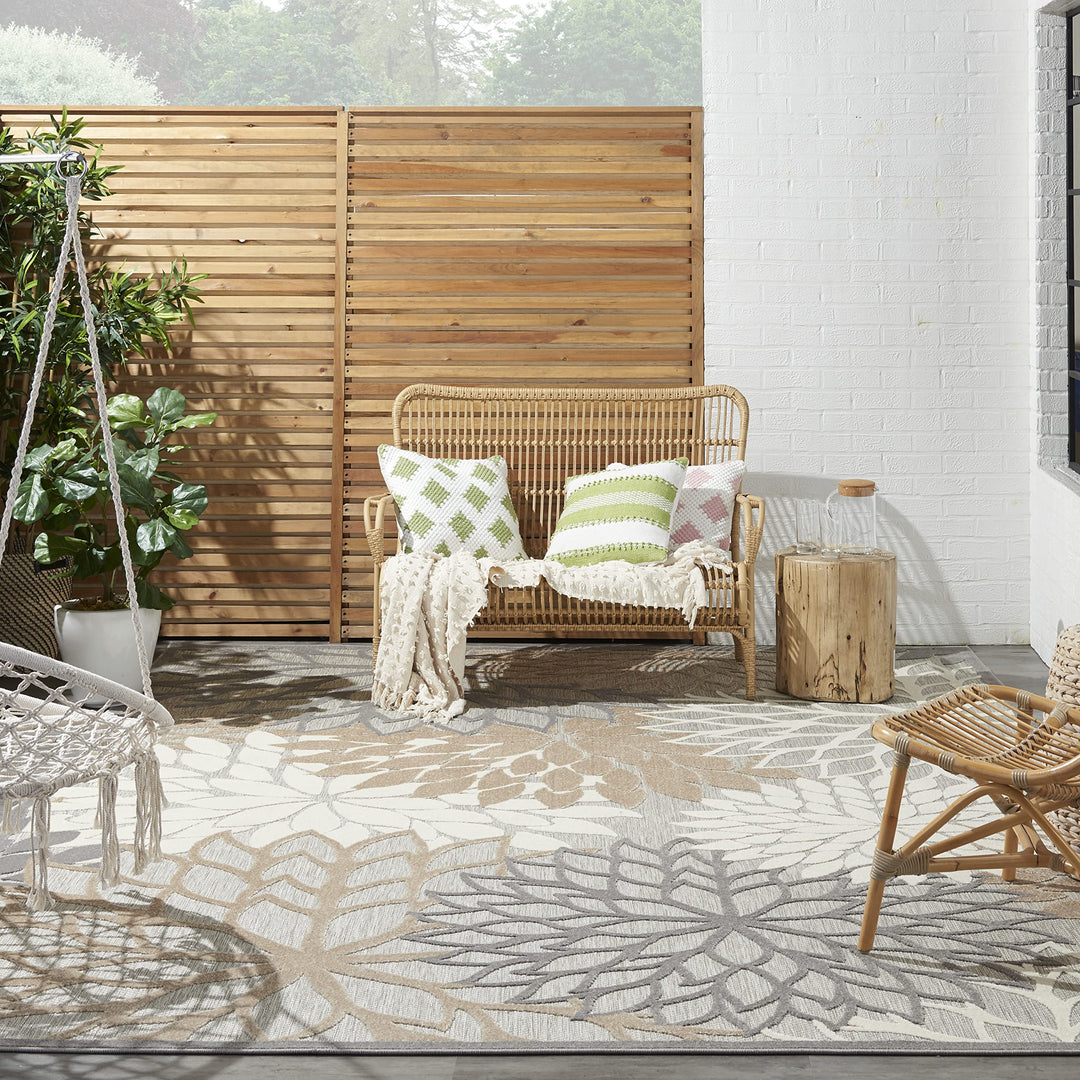 Nourison Aloha Floral Modern, Indoor/Outdoor Area Rug