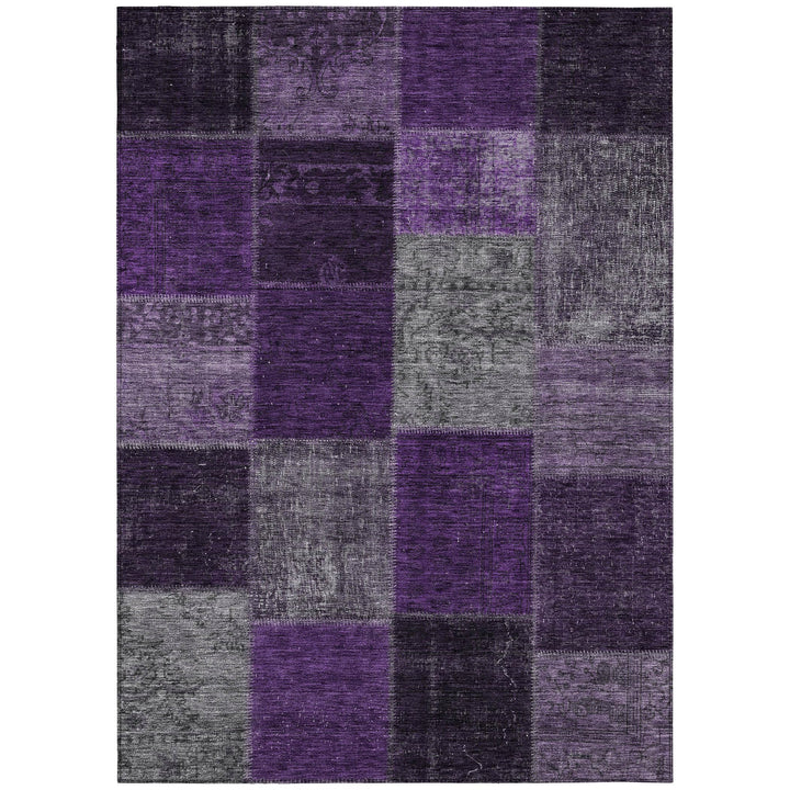 Addison Rugs Chantille ACN663 Eggplant 8' x 10' Indoor Outdoor Area Rug Easy Eggplant - 8' x 10'