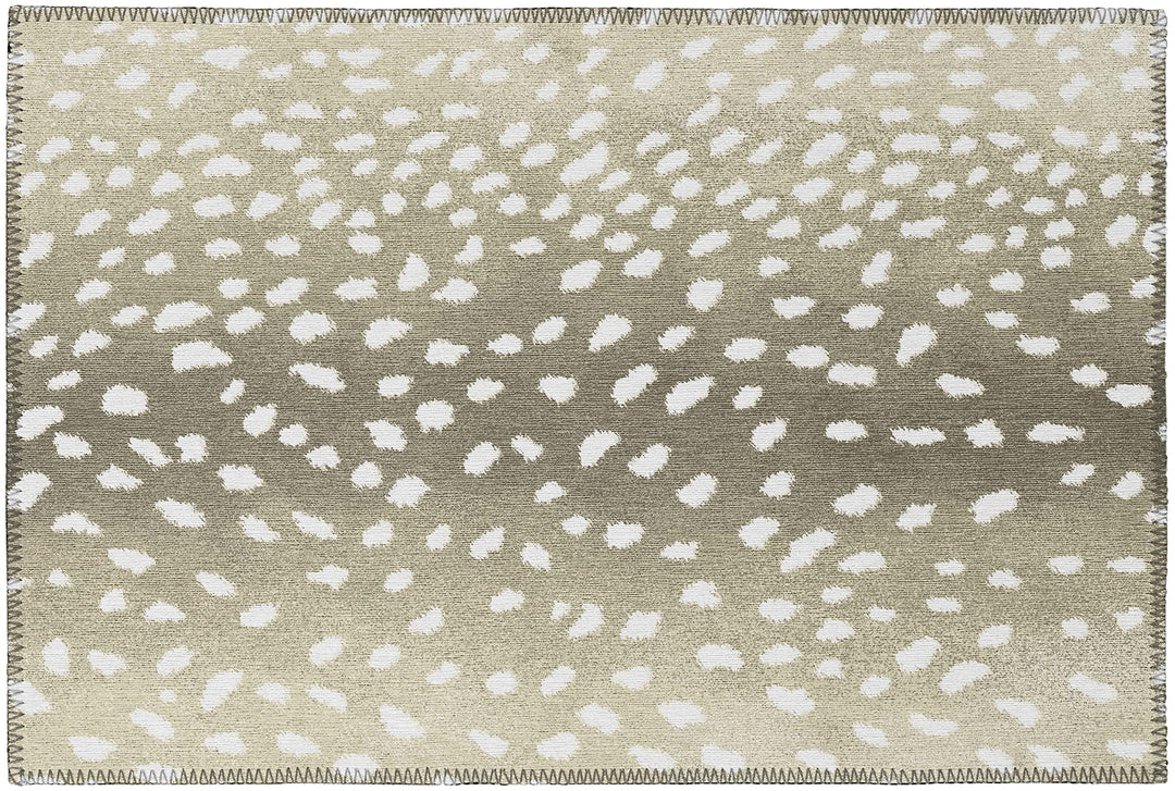 Indoor/ Outdoor Addison Safari Gazelle Animal Print Washable Area Rug