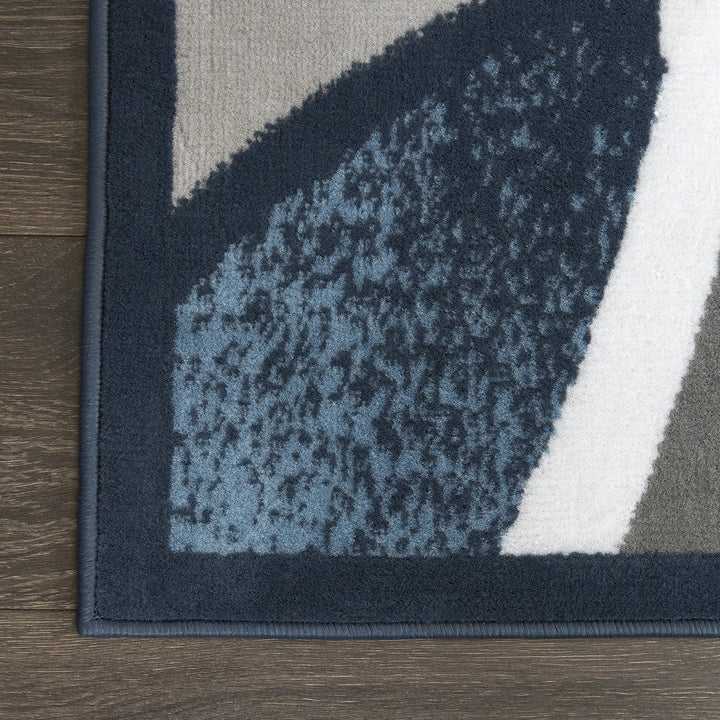 Home Dynamix Lyndhurst Rotana Modern Area Rug Contemporary Blue/Gray/Ivory