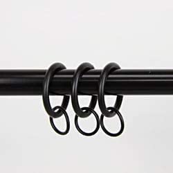 Black 1 Inch Curtain Rings (Pack 10)