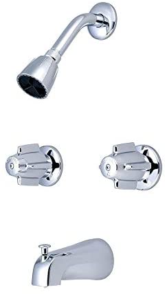 Handle Tub Shower Set 0897 Chrome Finish Handles
