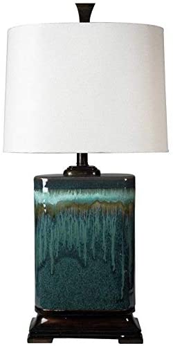 Ceramic Table Lamp Blue Traditional