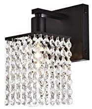 1 Light Bath Sconce Clear ls Mid Century Modern