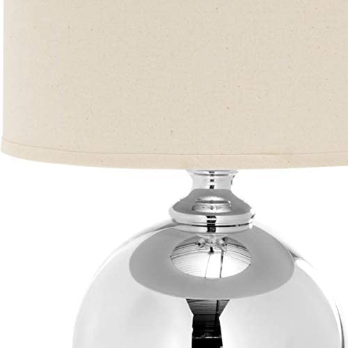 Lighting 29 inch Glass Sphere Table Lamp White Modern Contemporary Transitional Bulbs Included - Diamond Home USA