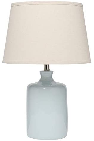 Light Blue Milk Jug Table Lamp Tapered Shade