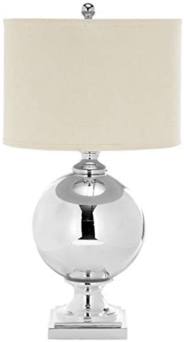 Lighting 29 inch Glass Sphere Table Lamp White Modern Contemporary Transitional Bulbs Included - Diamond Home USA