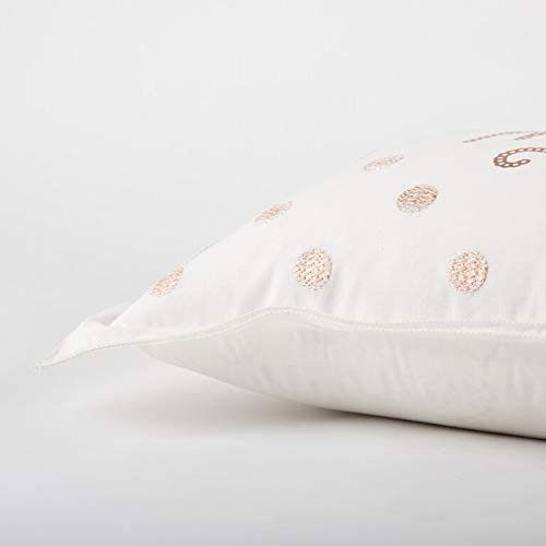 14 X 26 Inch Christmas White/Copper Magical Quotes/Sayings Decorative Throw Pillow Brown White Quotes Sayings Modern Contemporary Cotton Removable