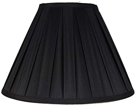 MISC Box Pleat Lamp Shade 8 Inch Top 16 Bottom 11 Slant Off White Black Off/White Red