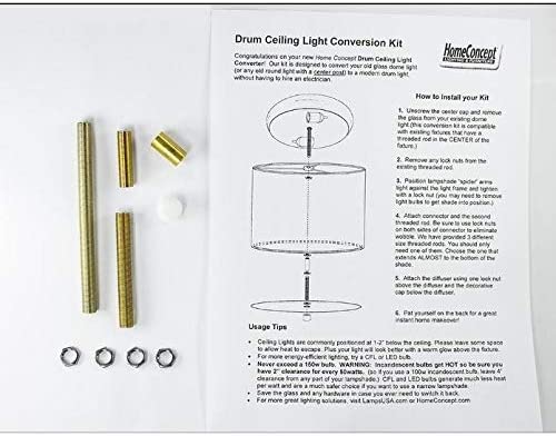 18 Moderne Flush Mount Converter Kit Textured Oatmeal Shallow Drum Lampshade 18x18x10 Brown Modern Contemporary