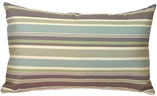 Whisper 12x20 Outdoor Pillow Blue Stripe Modern Contemporary