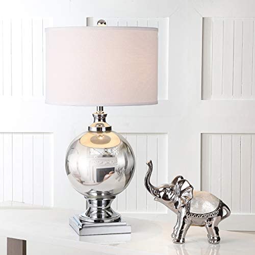 Lighting 29 inch Glass Sphere Table Lamp White Modern Contemporary Transitional Bulbs Included - Diamond Home USA