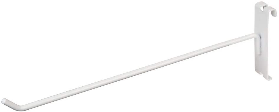 12" White Hook Wire Grid Sold Pack
