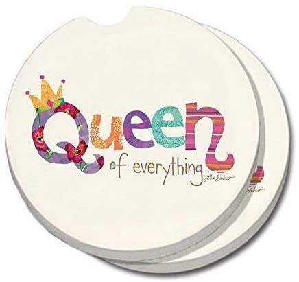 Absorbent tone Car Coaster Queen Everything (et 2) Color