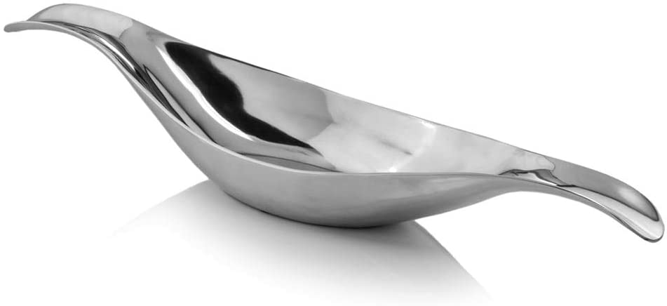 8" X 34' 5" 5' 5" Silver Long Wavy Bowl 5 5 X 8 34 5