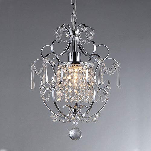 Crystal Glam Chandelier Silver Glamour Light Fixture Dining Room Decor Glamorous Lighting Glass