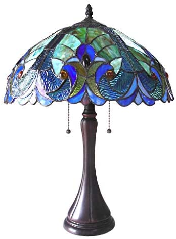 MISC Victorian Design 2 Light Dark Bronze Table Lamp Dimmable