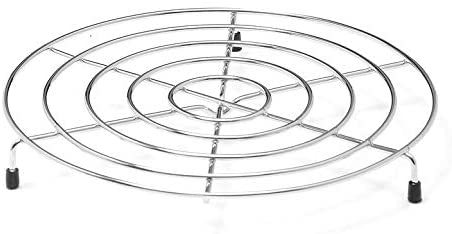 Chrome Plated Steel Footed Wire Plate Steam Rack Trivet