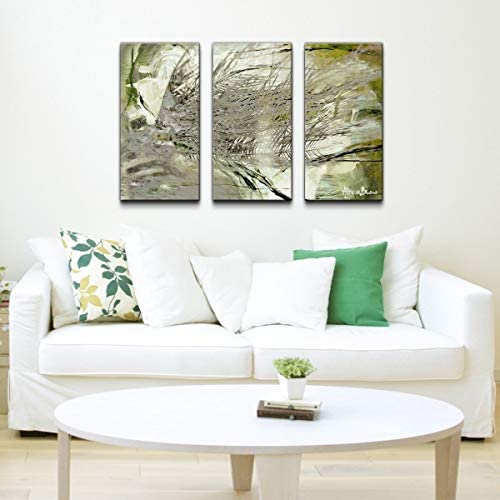 Abstract Palms' Canvas Wall Art (Set 3) Modern