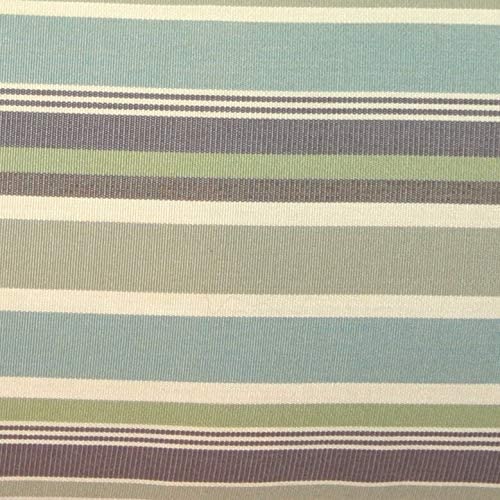 Whisper 12x20 Outdoor Pillow Blue Stripe Modern Contemporary Acrylic Removable Cover Uv Resistant