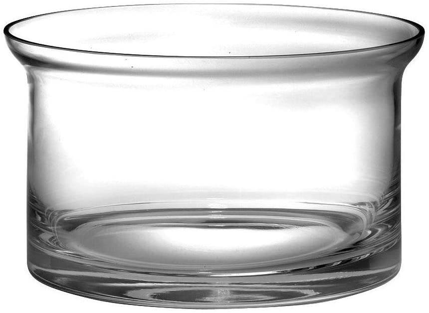 Glass Flair Serving/Salad Bowl 10" d Clear Solid 1 Piece