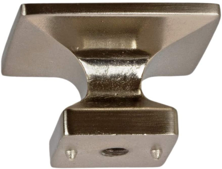 1 375 inch Satin Nickel Square Cabinet Knobs (Pack 10) Grey Metal Finish - Diamond Home USA