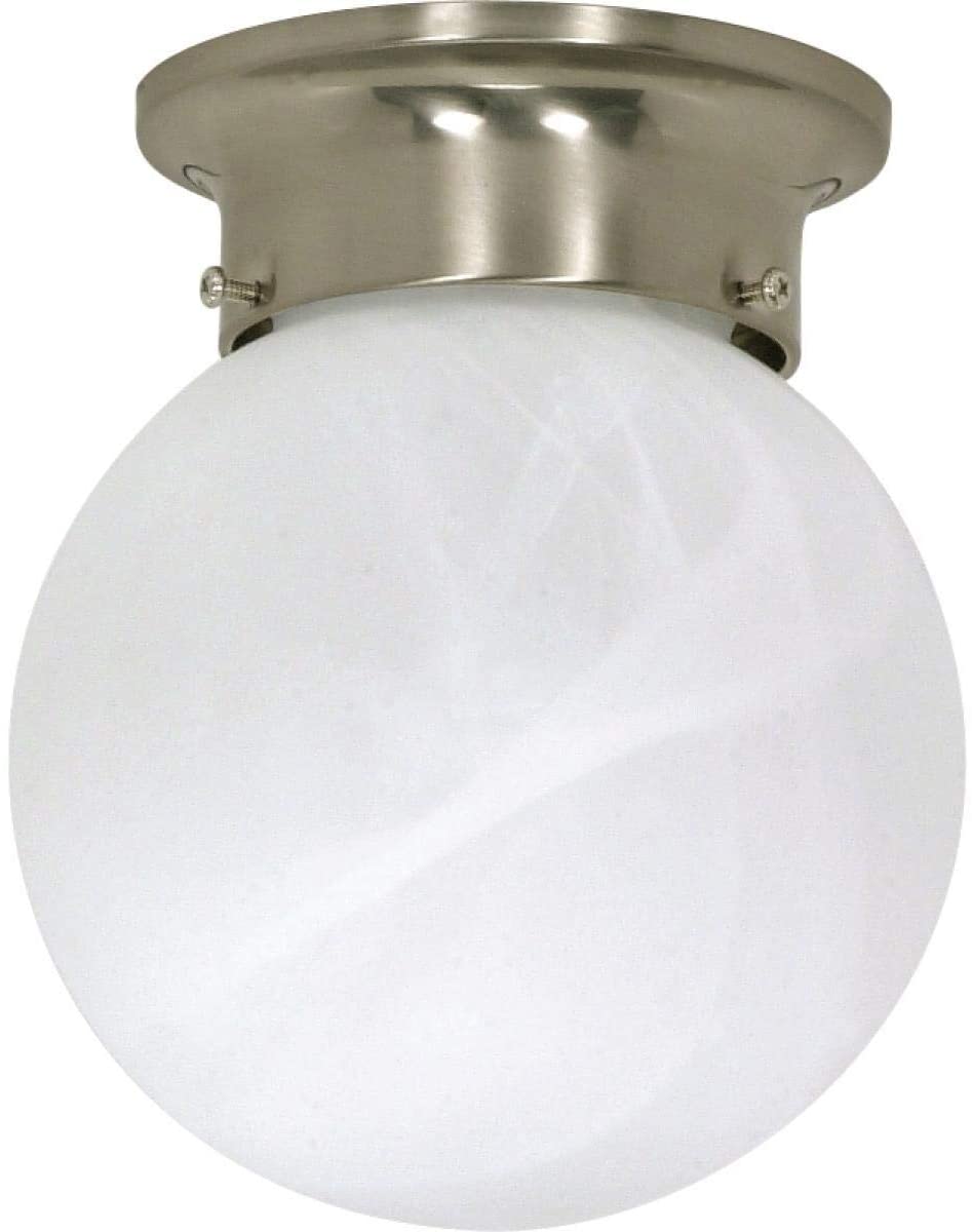 1 Light 6 Ball Flush Fixture Grey Transitional Metal