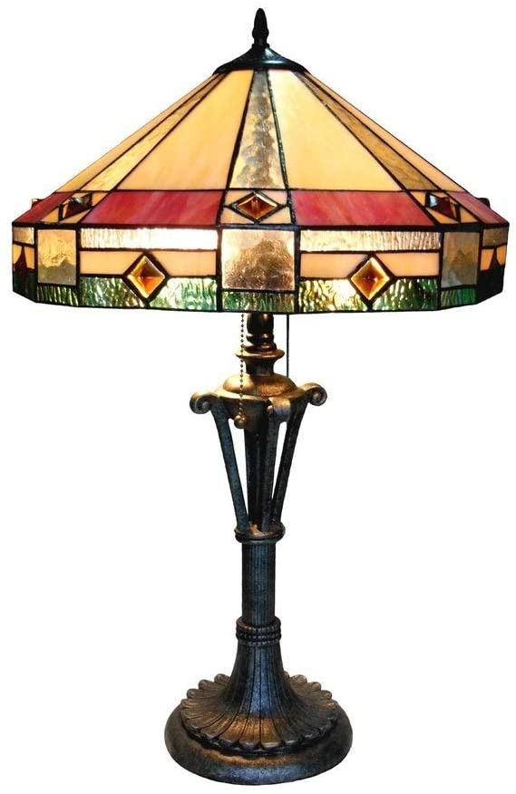 Mission Design 2 Light Antique Bronze Table Lamp