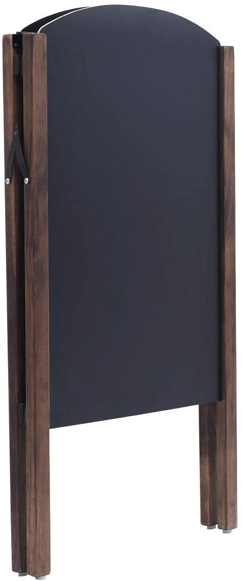 31 5 inch Frame Sign Menu Chalkboard Wooden Sidewalk Easel Chalk Stand Black MDF