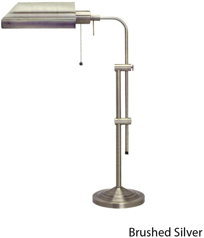 Lighting Dark Bronze Pharmacy Table Lamp Brushed Silver Brown Grey Modern Contemporary