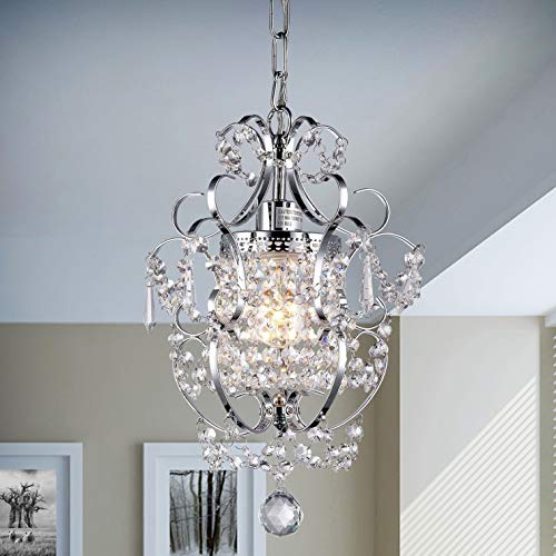 Crystal Glam Chandelier Silver Glamour Light Fixture