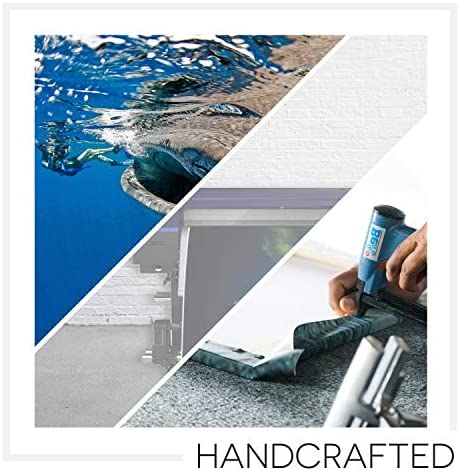 Underwater 16x20 inch Framed Wall Art Modern Contemporary Rectangle Canvas Wood