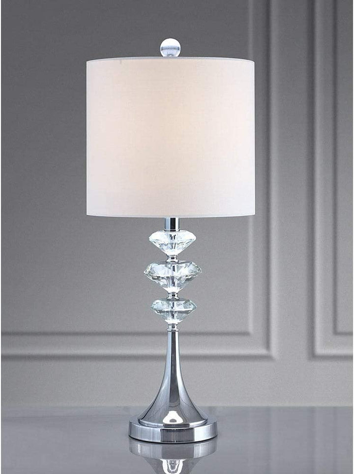 Diamond Cut Crystals Table Lamp Clear Glam Modern