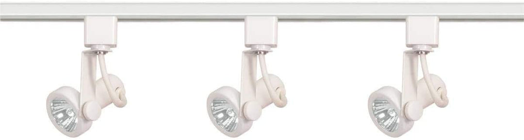 3 Light Ring Track Kit Line Voltage White Transitional