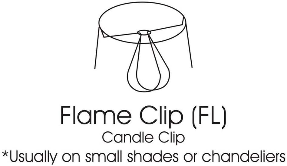 Cloth Wire Slant Hardback Chandelier Lampshade Flame Clip Bronze (Set 6) Beige Modern Contemporary - Diamond Home USA