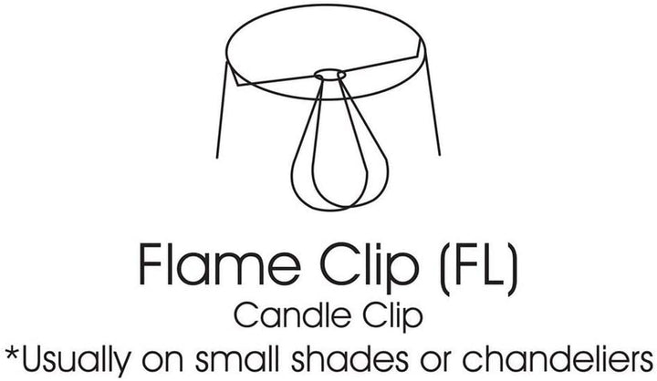 Cloth Wire Slant Hardback Chandelier Lampshade Flame Clip Bronze (Set 6) Beige Modern Contemporary - Diamond Home USA