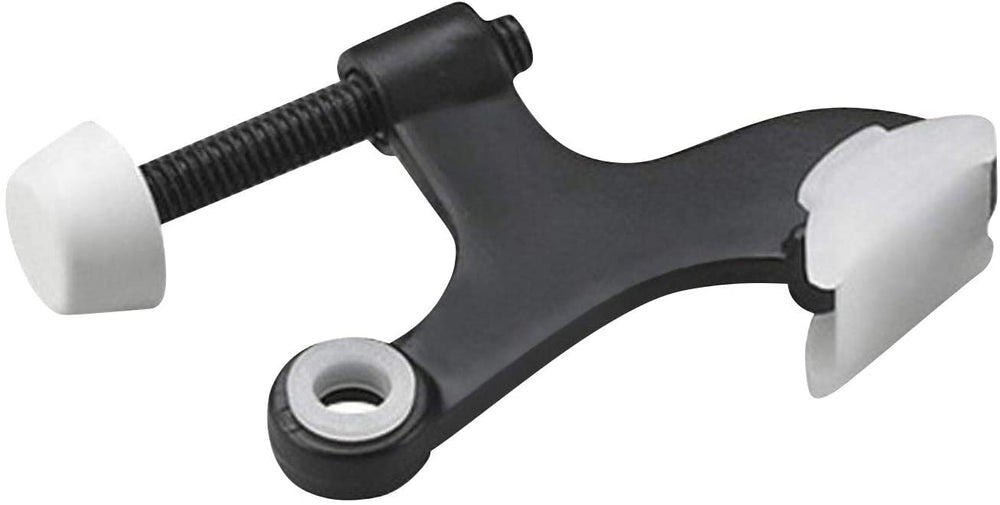 (Pack 10) Hardware Heavy Duty Hinge Pin Door Stop Black Metal