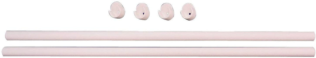 35" Wardrobe Rods 2 ct White