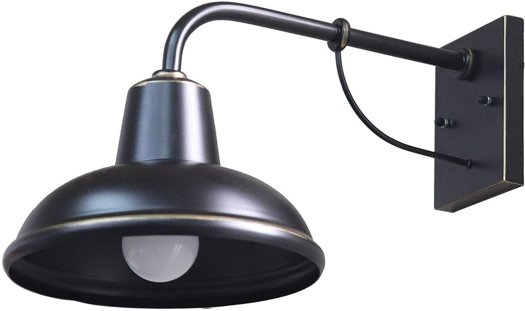 1 Light Exterior Wall Lighting Imperial Black Finish
