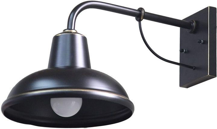1 Light Exterior Wall Lighting Imperial Black Finish