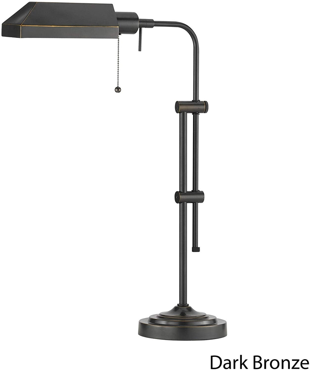 Lighting Dark Bronze Pharmacy Table Lamp Brushed Silver