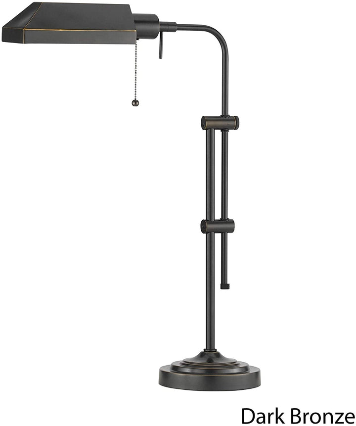 Lighting Dark Bronze Pharmacy Table Lamp Brushed Silver