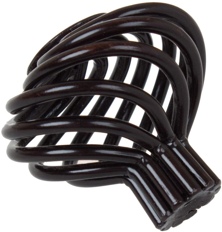1 5 inch Oil Rubbed Bronze Round Birdcage Cabinet Knobs (Pack 10) Brown Metal Finish - Diamond Home USA