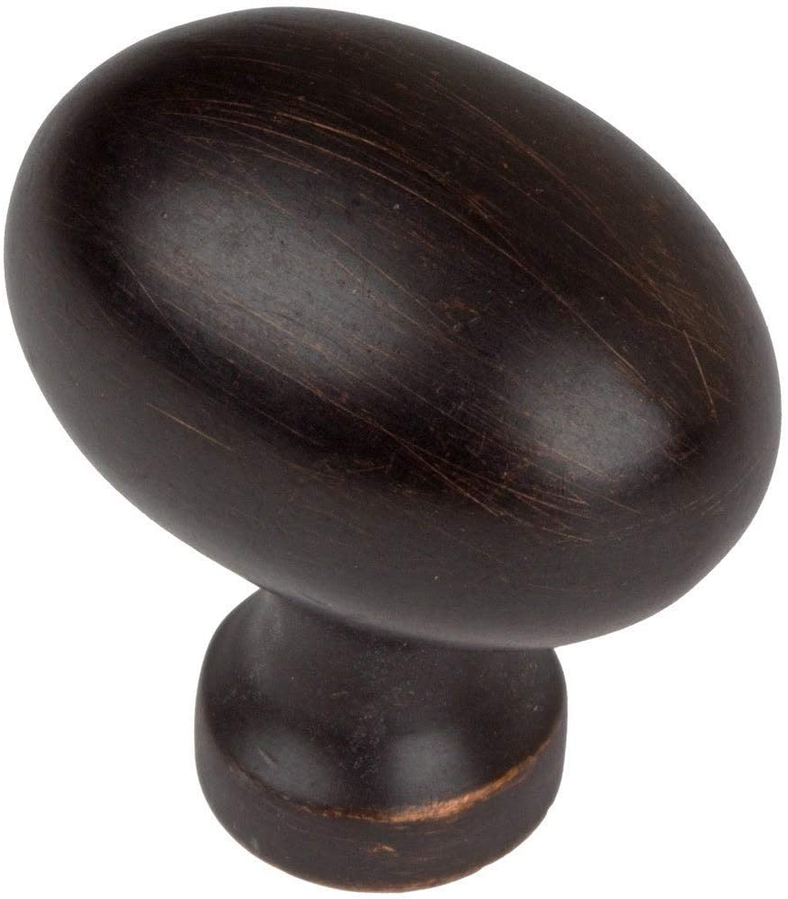 1 25 inch Oil Rubbed Bronze Classic Oval Egg Cabinet Knobs