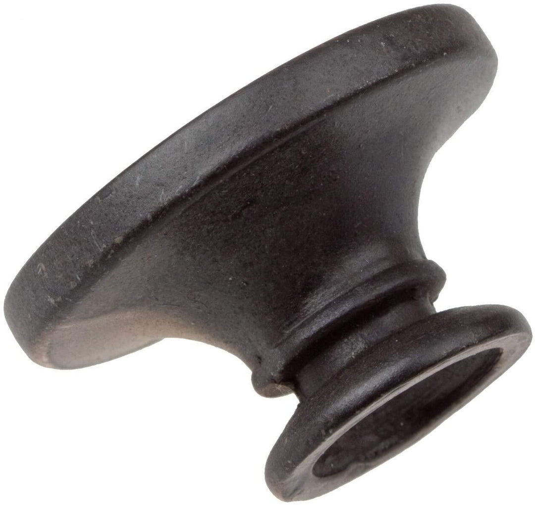 1 inch Oil Rubbed Bronze Small Round Ring Button Cabinet Knobs (Pack 25) Brown Metal Finish - Diamond Home USA