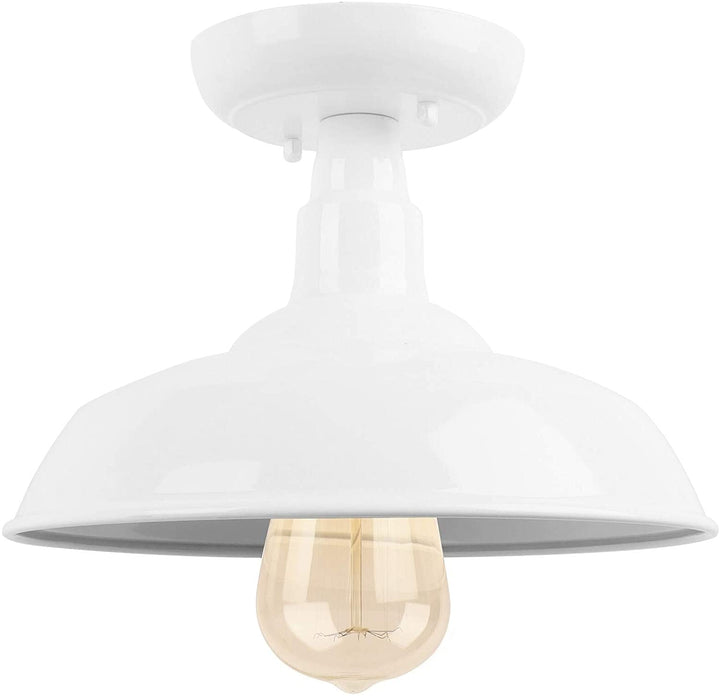 1 Light Outdoor Ceiling Mounted Lighting White Modern