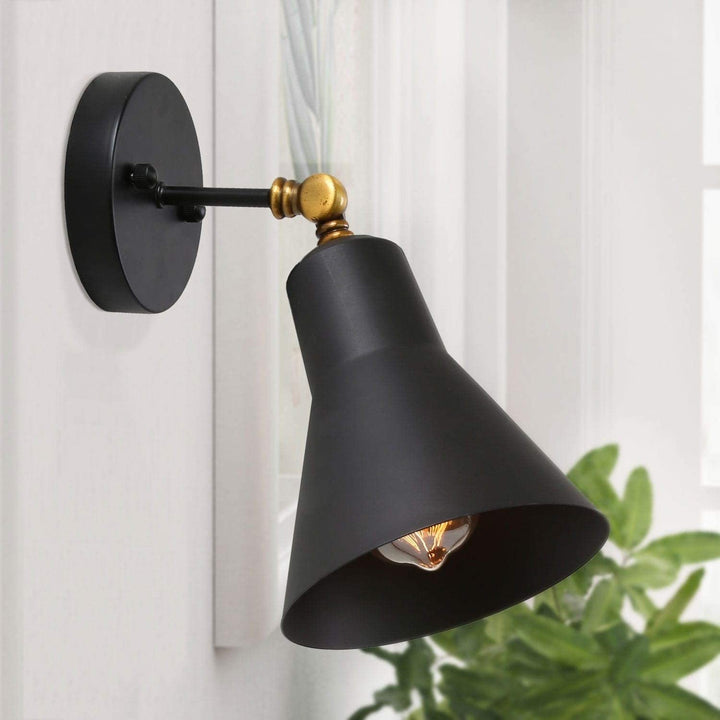 Adjustable Black 1 Light Wall Lamp Sconce N/ Industrial
